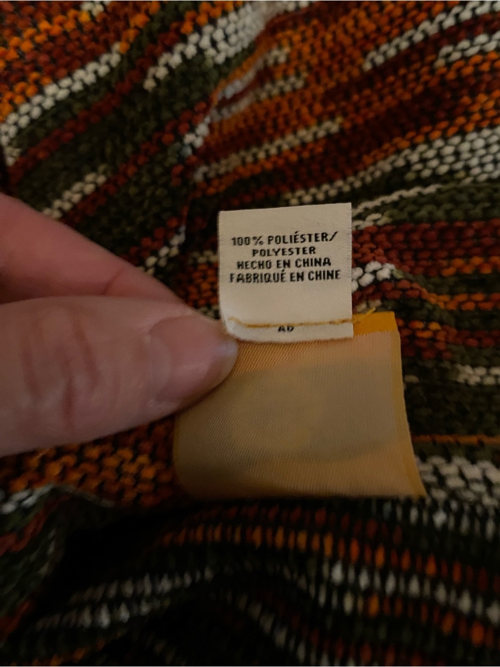 Ruby Rd. Multicolor Striped Turtleneck Sweater - Rust & Olive - Picture 7 of 8